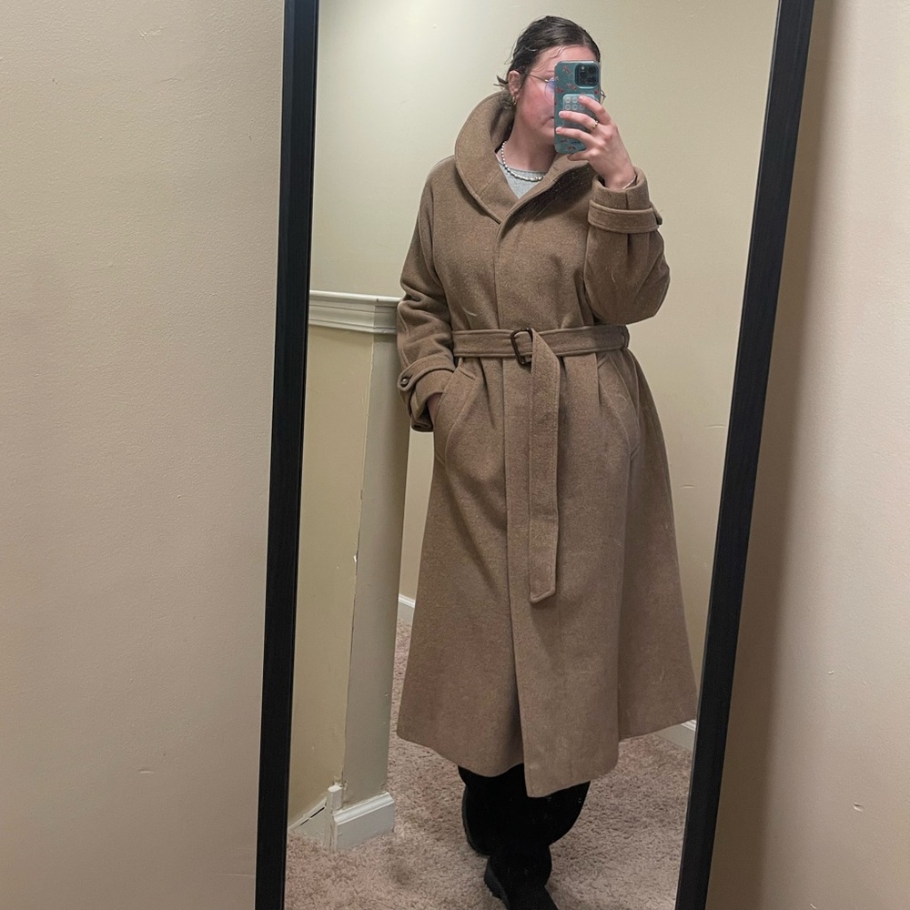 VTG, Vintage Saks Fifth Ave Regency Cashmere Coat Union Made L–XL